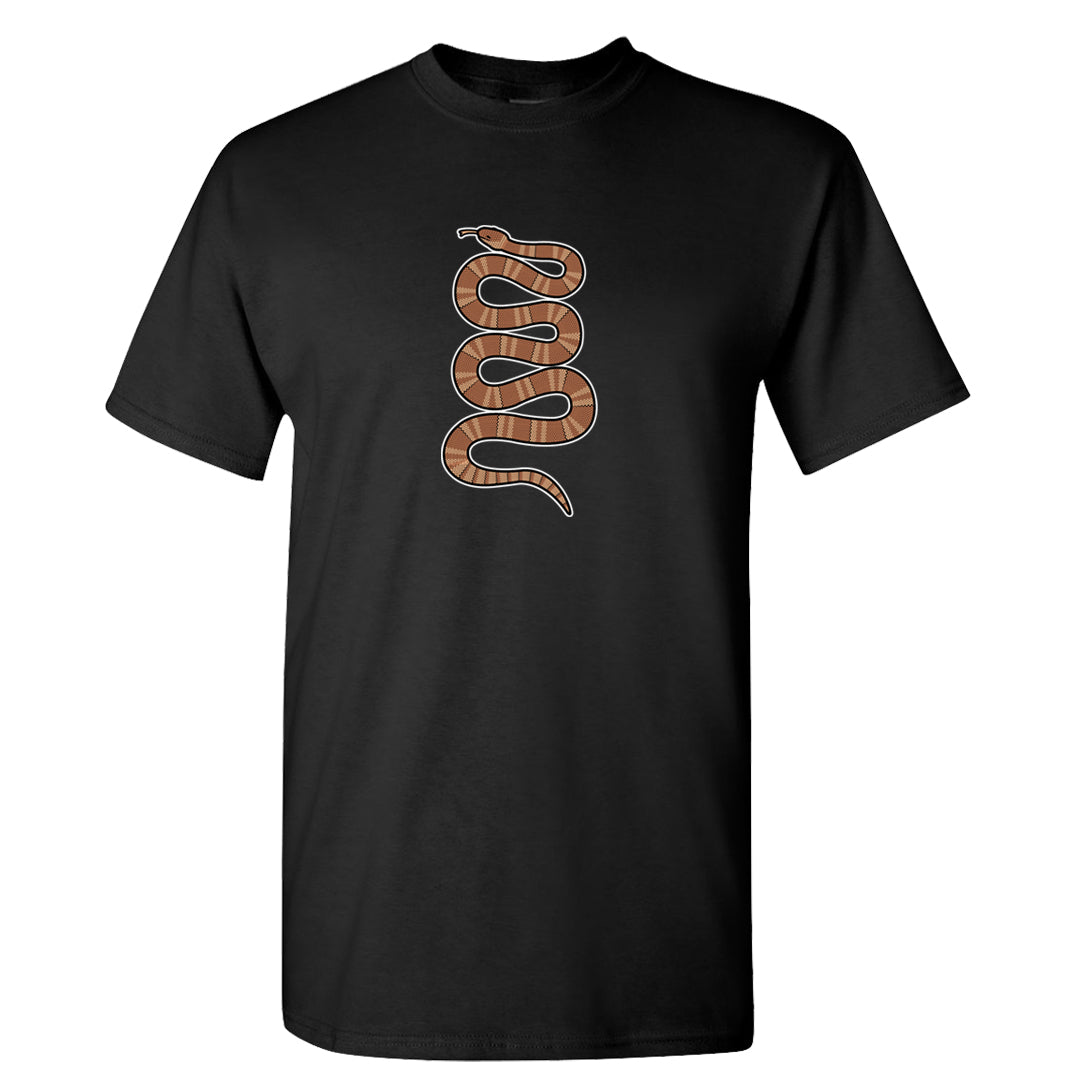 Medium Brown Low 1s T Shirt | Coiled Snake, Black