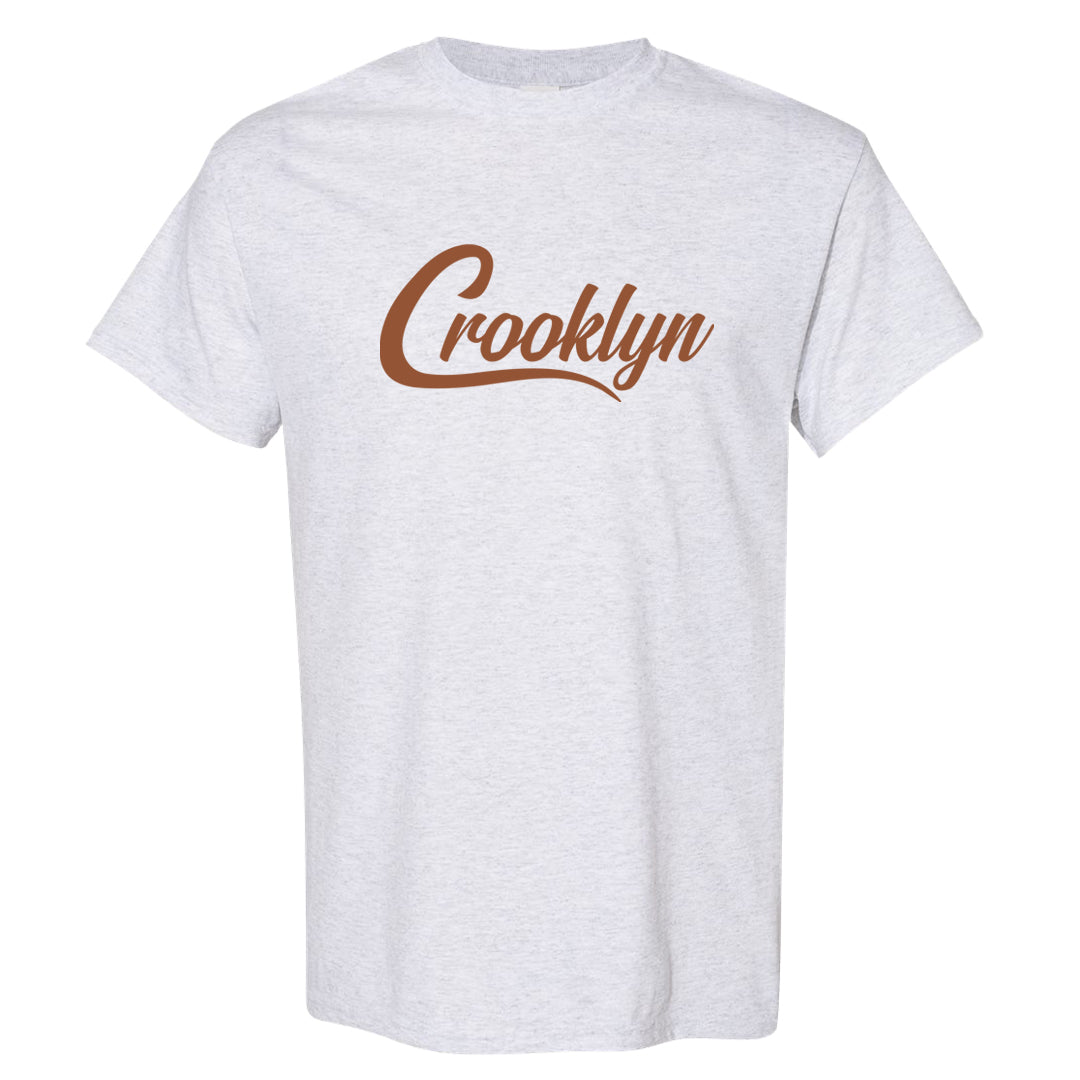 Medium Brown Low 1s T Shirt | Crooklyn, Ash