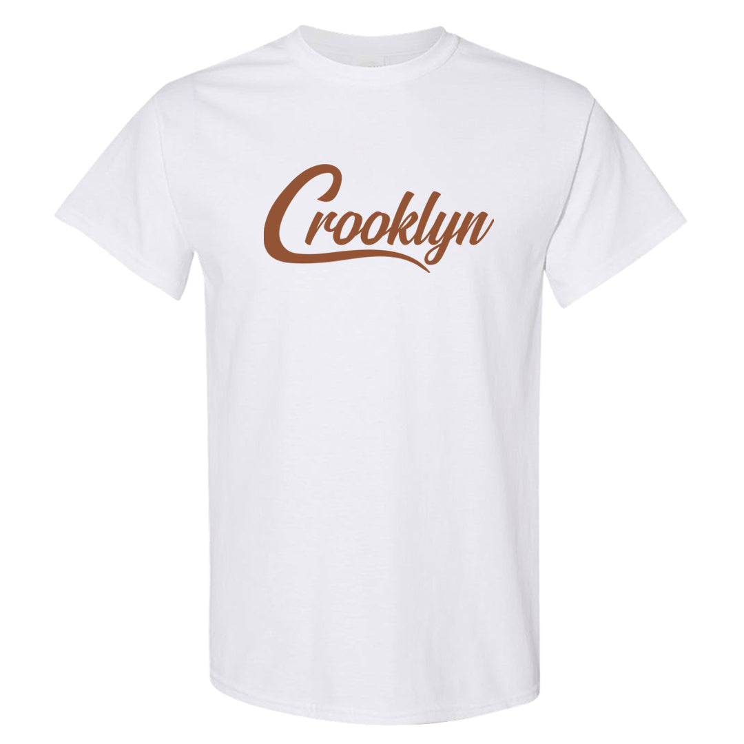 Medium Brown Low 1s T Shirt | Crooklyn, White