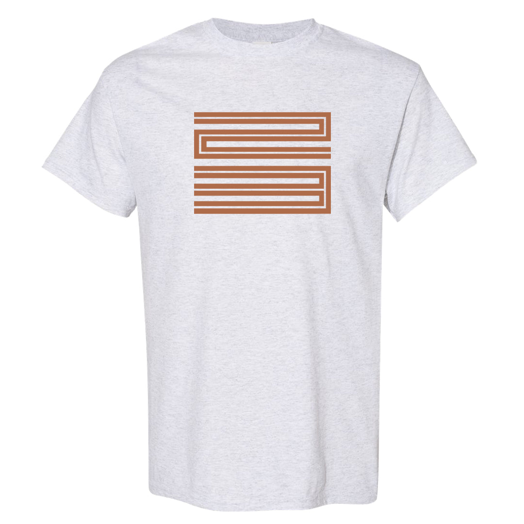 Medium Brown Low 1s T Shirt | Double Line 23, Ash