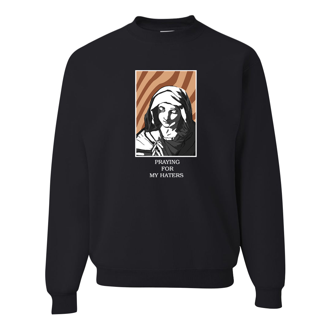 Medium Brown Low 1s Crewneck Sweatshirt | God Told Me, Black