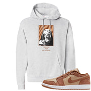 Medium Brown Low 1s Hoodie | God Told Me, Ash