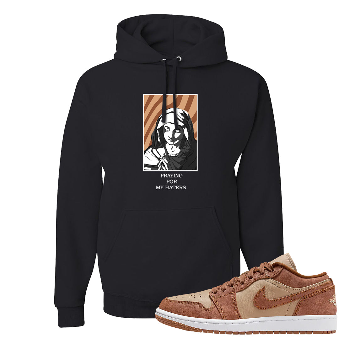 Medium Brown Low 1s Hoodie | God Told Me, Black