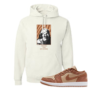 Medium Brown Low 1s Hoodie | God Told Me, White