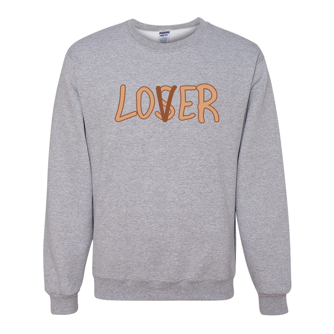 Medium Brown Low 1s Crewneck Sweatshirt | Lover, Ash