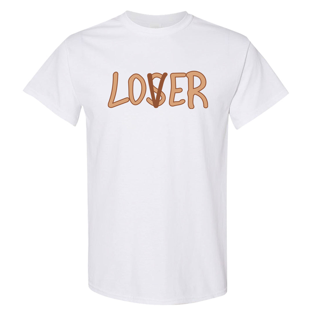 Medium Brown Low 1s T Shirt | Lover, White