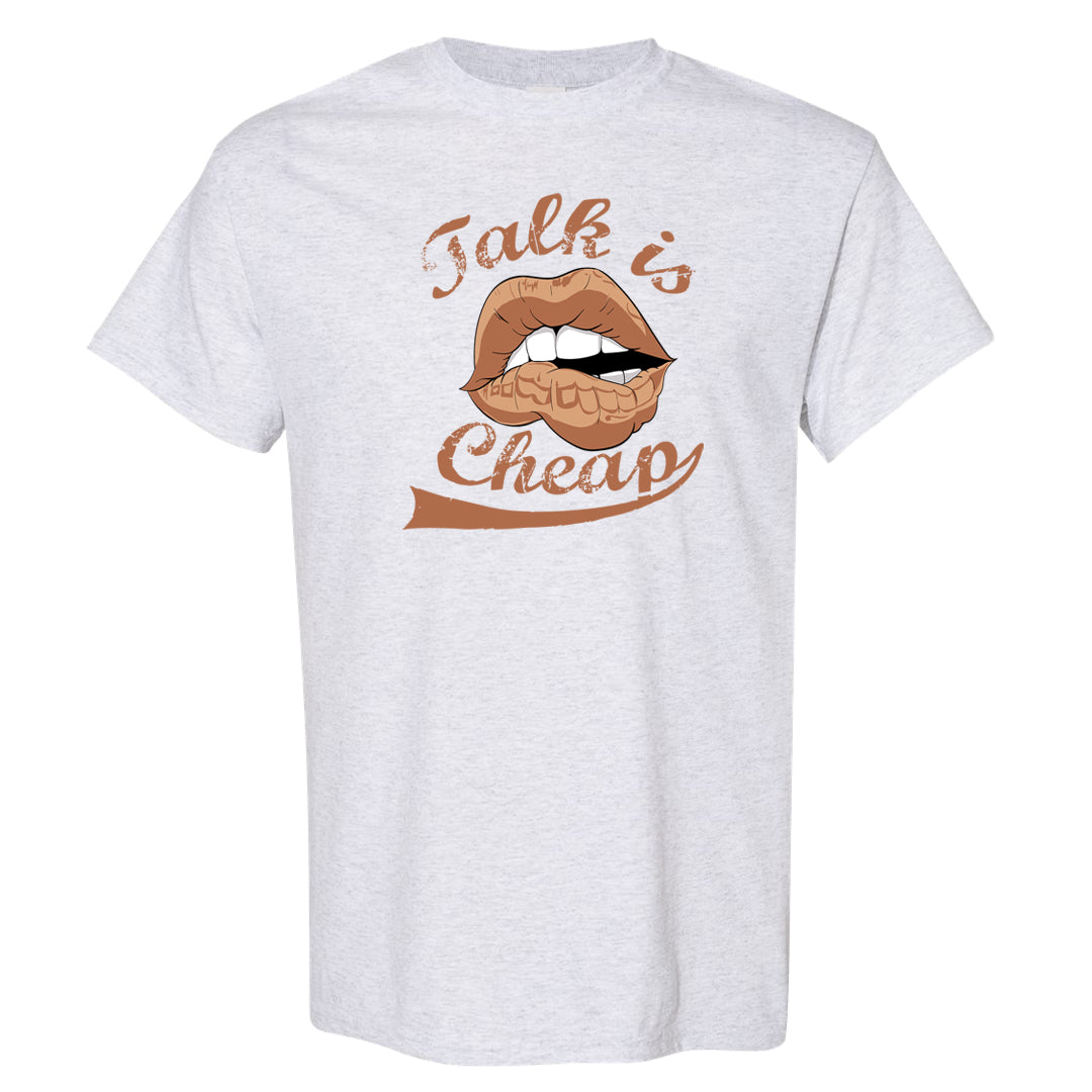 Medium Brown Low 1s T Shirt | Talk Lips, Ash