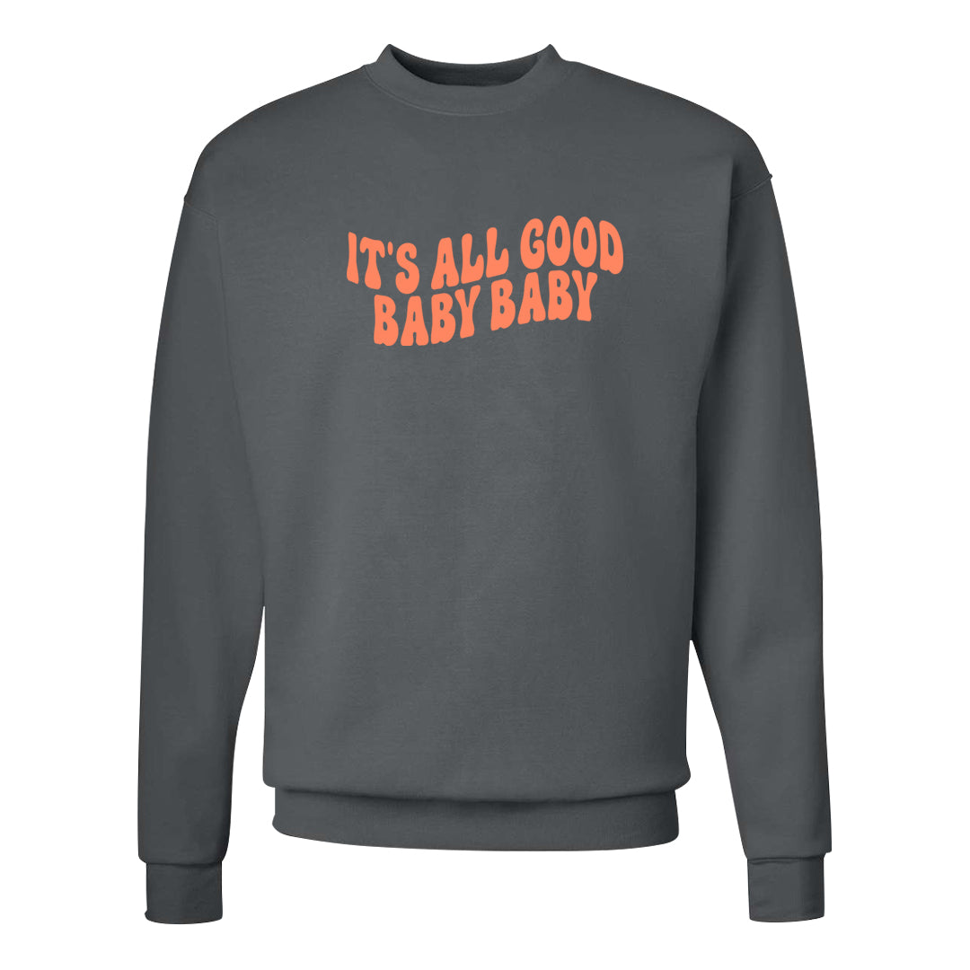 Magic Ember Low 1s Crewneck Sweatshirt | All Good Baby, Smoke Grey