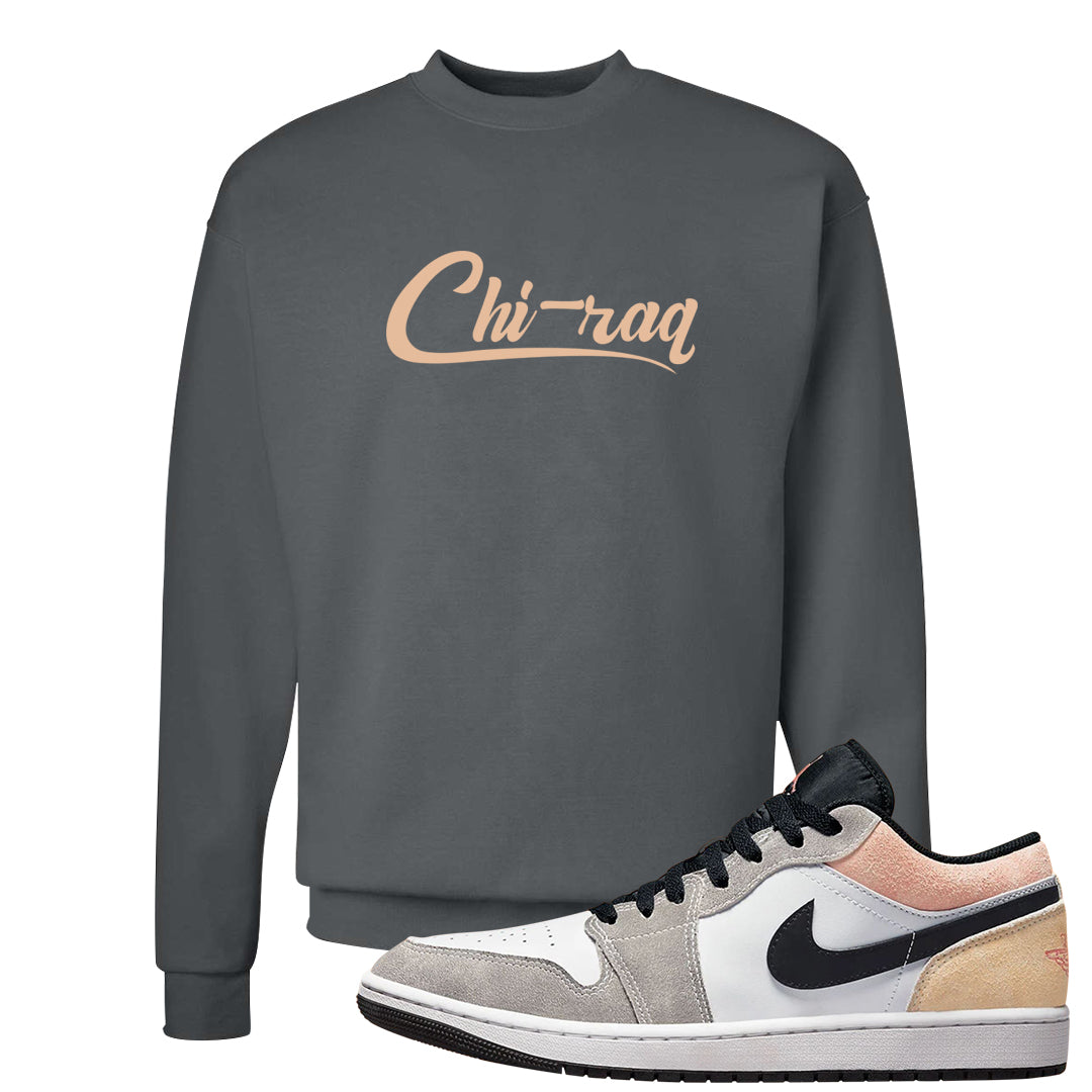 Magic Ember Low 1s Crewneck Sweatshirt | Chiraq, Smoke Grey