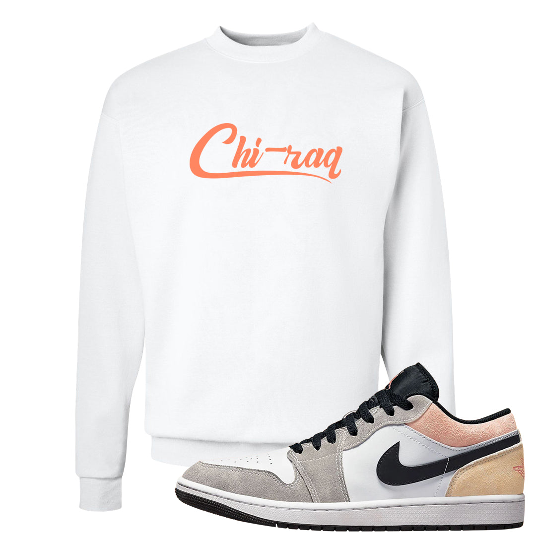 Magic Ember Low 1s Crewneck Sweatshirt | Chiraq, White