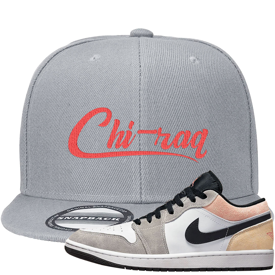Magic Ember Low 1s Snapback Hat | Chiraq, Light Gray