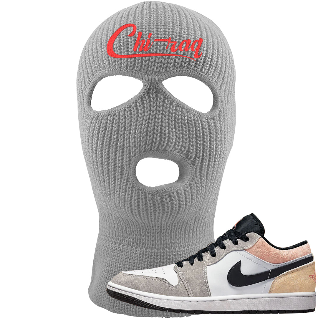 Magic Ember Low 1s Ski Mask | Chiraq, Light Gray
