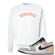 Magic Ember Low 1s Crewneck Sweatshirt | Dedicated, White