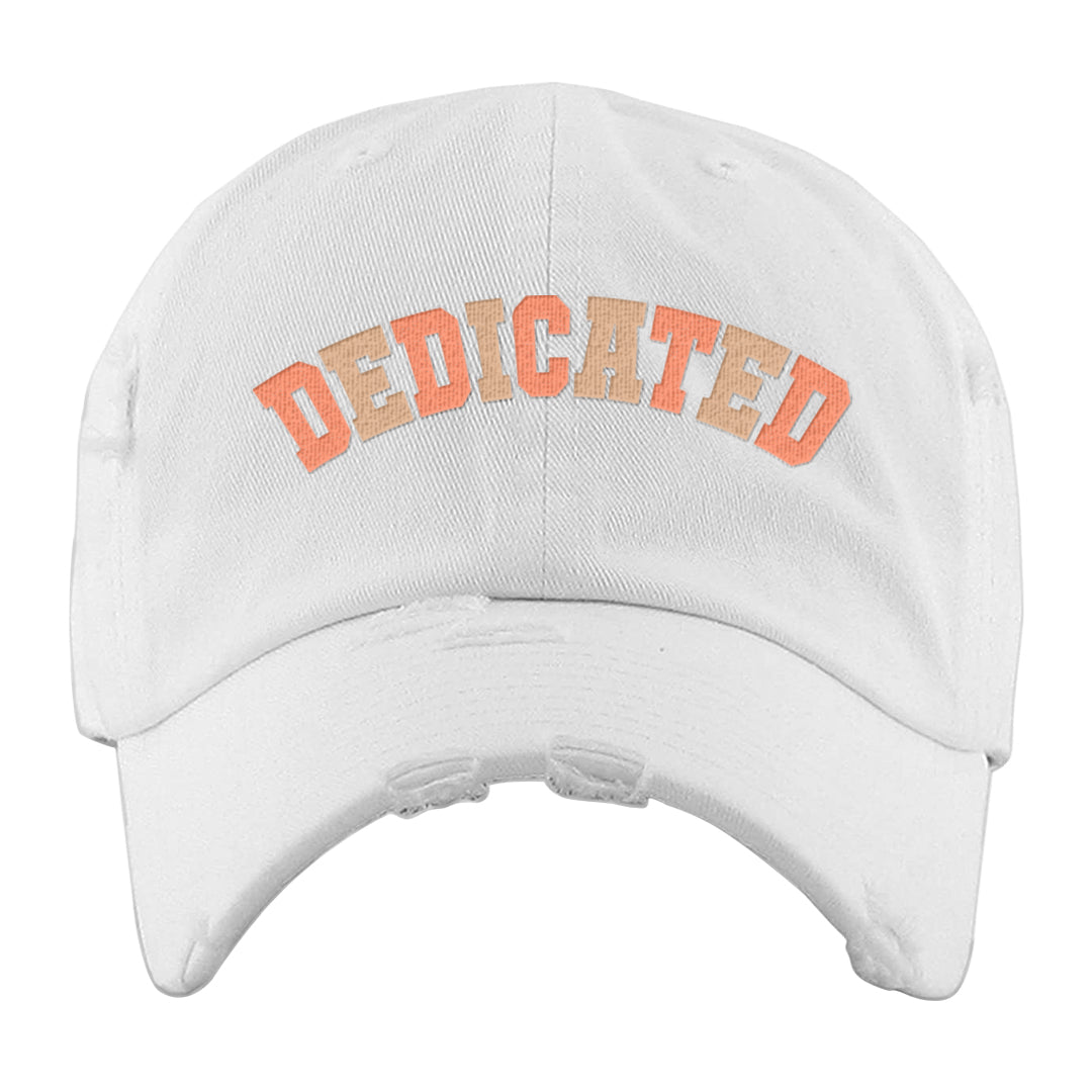 Magic Ember Low 1s Distressed Dad Hat | Dedicated, White