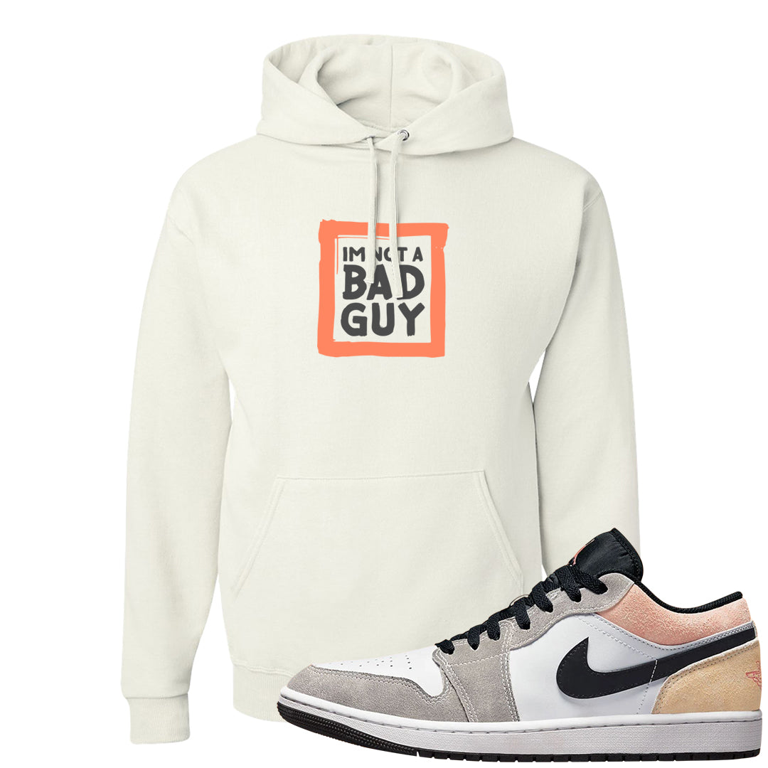 Magic Ember Low 1s Hoodie | I'm Not A Bad Guy, White