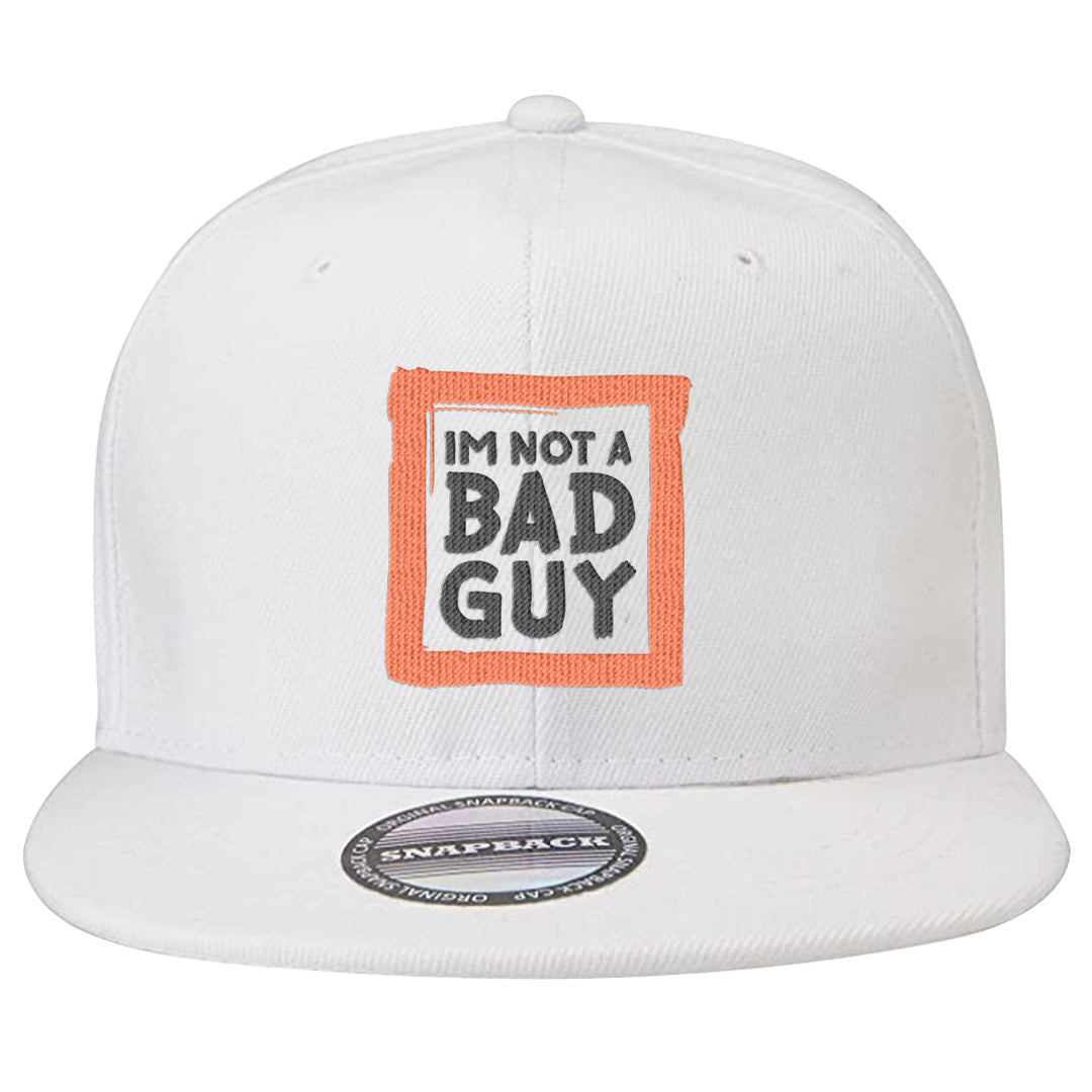 Magic Ember Low 1s Snapback Hat | I'm Not A Bad Guy, White