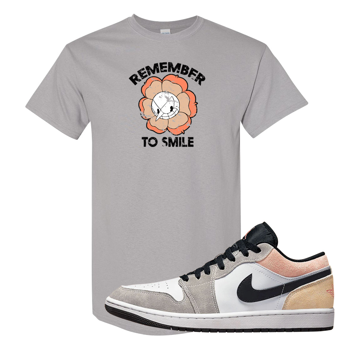 Magic Ember Low 1s T Shirt | Remember To Smile, Gravel