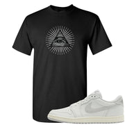 Neutral Grey Low 1s T Shirt | All Seeing Eye, Black