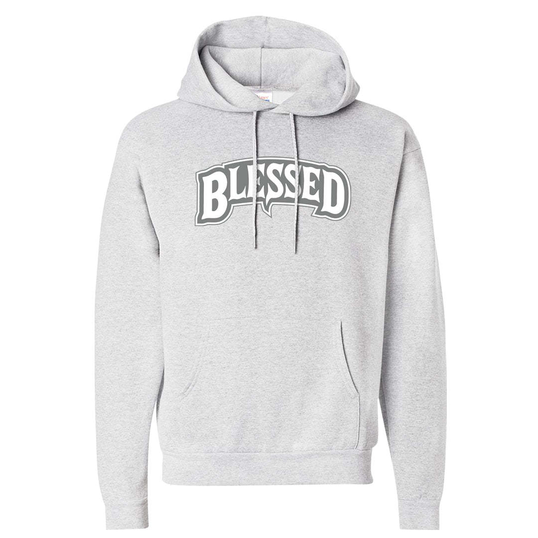 Neutral Grey Low 1s Hoodie | Blessed Arch, Ash