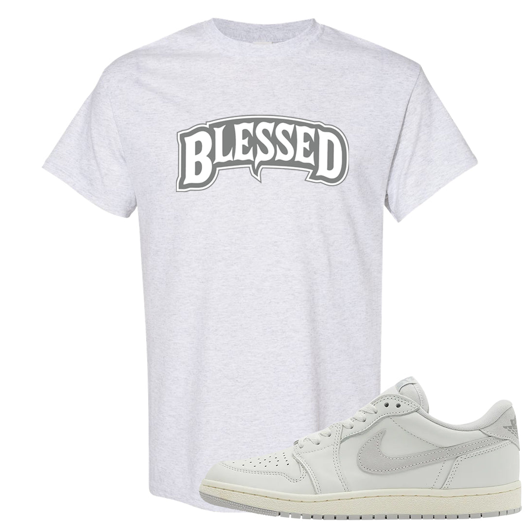 Neutral Grey Low 1s T Shirt | Blessed Arch, Ash