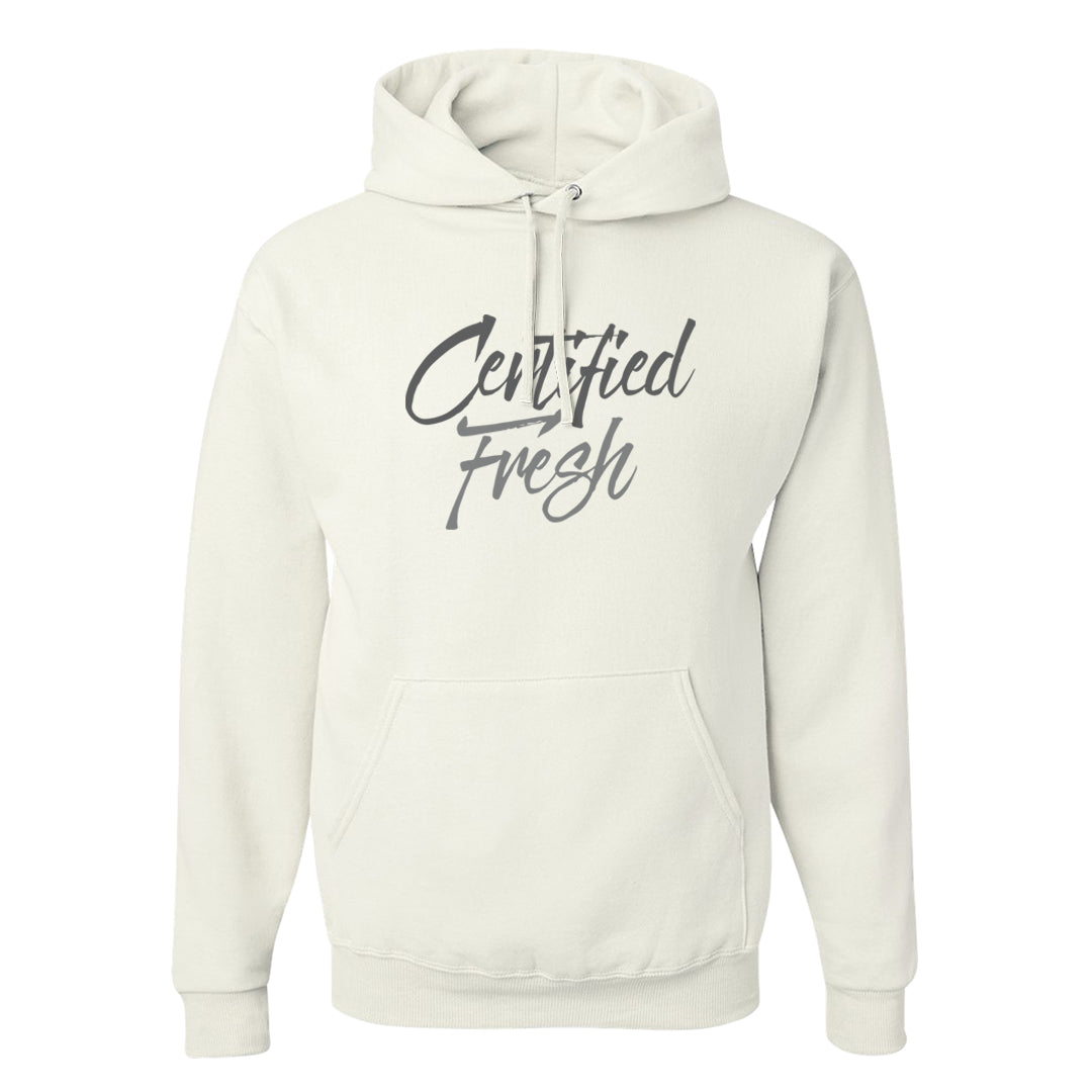 Neutral Grey Low 1s Hoodie | Certified Fresh, White