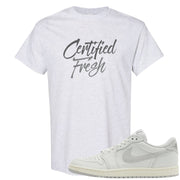 Neutral Grey Low 1s T Shirt | Certified Fresh, Ash