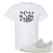 Neutral Grey Low 1s T Shirt | Certified Sneakerhead, White