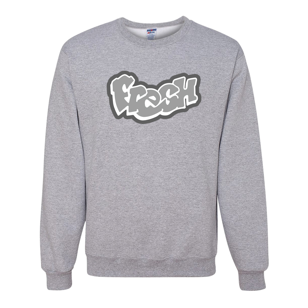 Neutral Grey Low 1s Crewneck Sweatshirt | Fresh, Ash