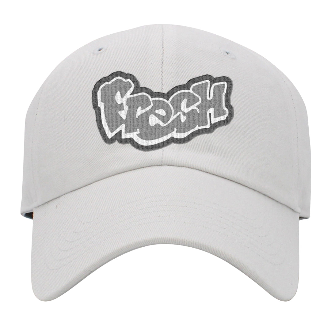 Neutral Grey Low 1s Dad Hat | Fresh, White