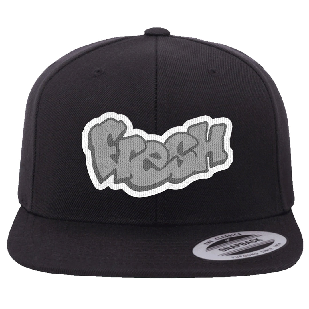 Neutral Grey Low 1s Snapback Hat | Fresh, Black