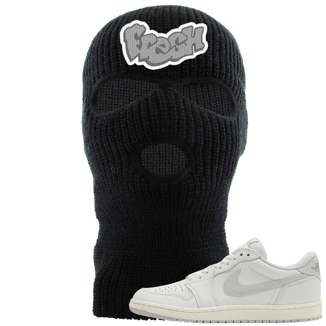 Neutral Grey Low 1s Ski Mask | Fresh, Black