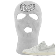 Neutral Grey Low 1s Ski Mask | Fresh, White