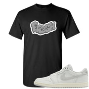 Neutral Grey Low 1s T Shirt | Fresh, Black