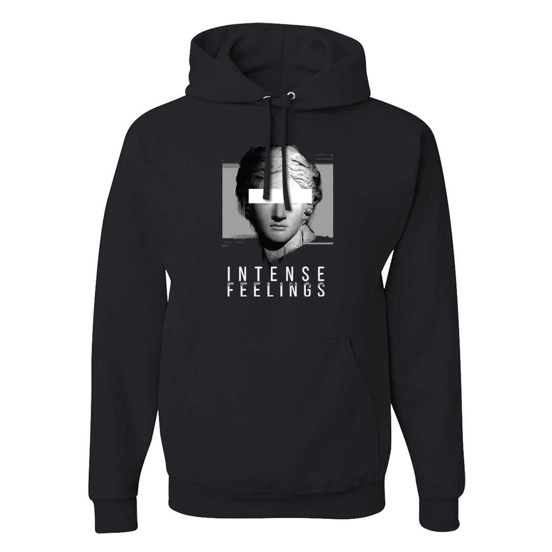 Neutral Grey Low 1s Hoodie | Intense Feelings, Black