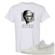 Neutral Grey Low 1s T Shirt | Intense Feelings, Ash