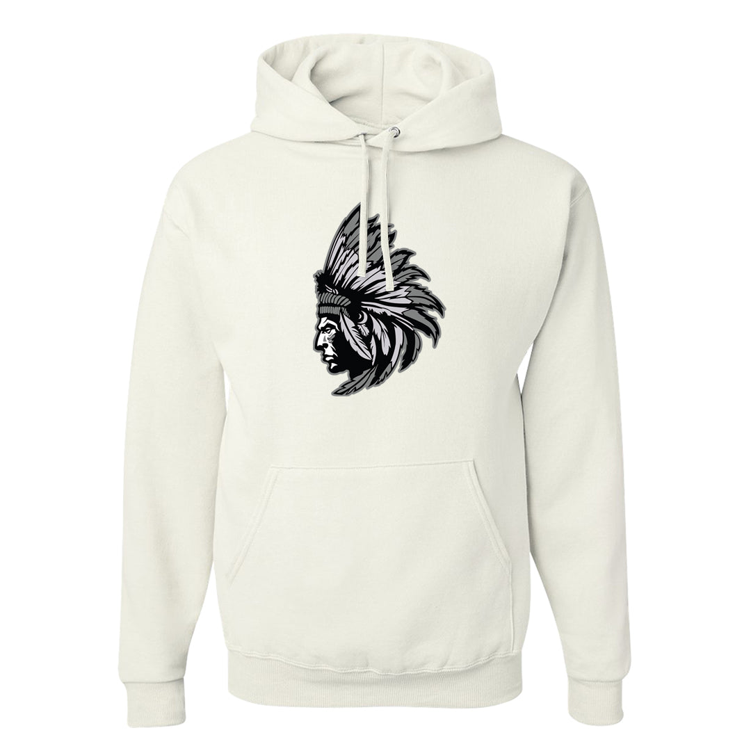 Neutral Grey Low 1s Hoodie | Indian Chief, White