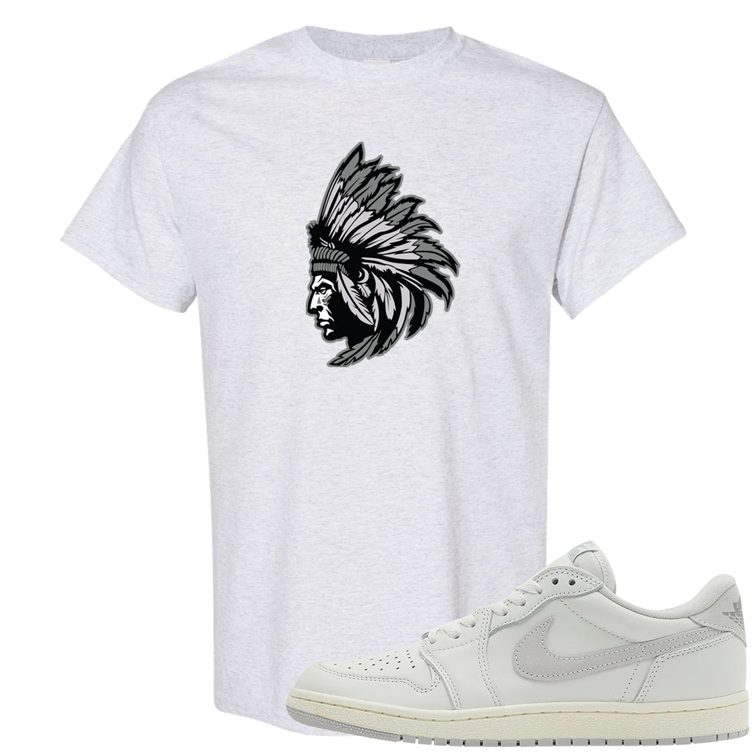 Neutral Grey Low 1s T Shirt | Indian Chief, Ash