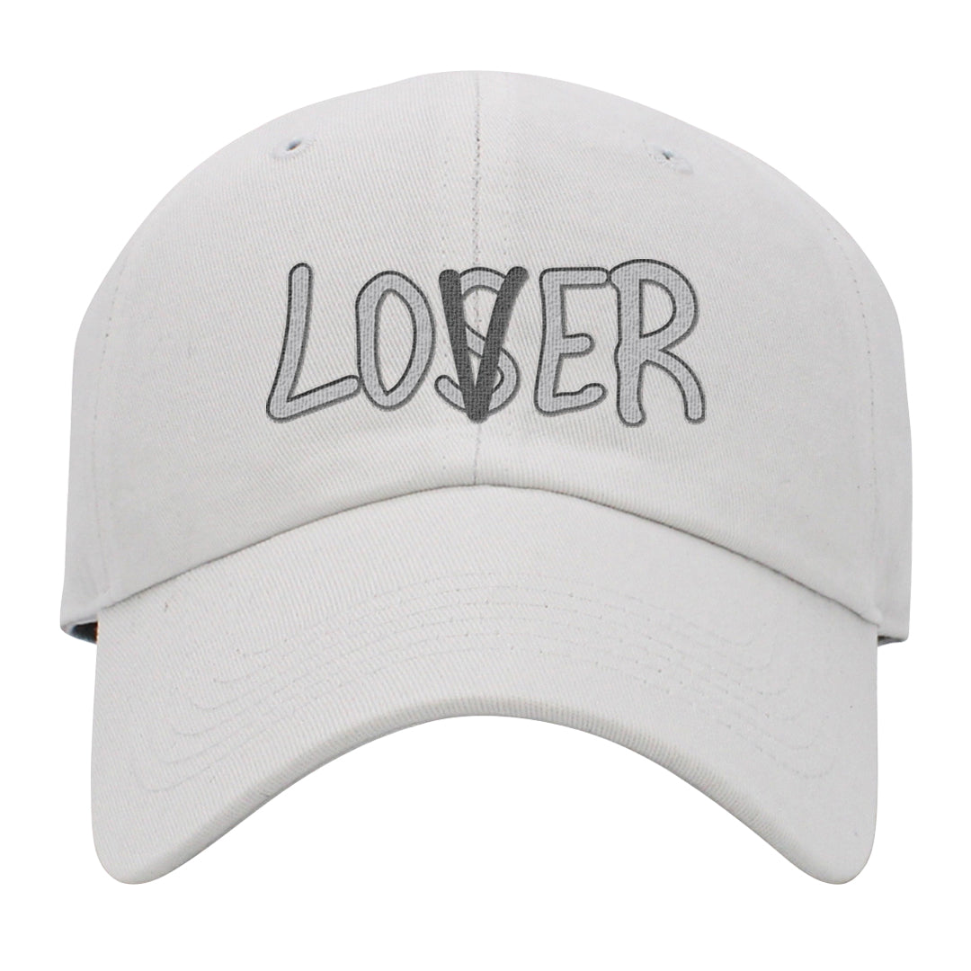 Neutral Grey Low 1s Dad Hat | Lover, White