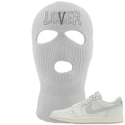 Neutral Grey Low 1s Ski Mask | Lover, White