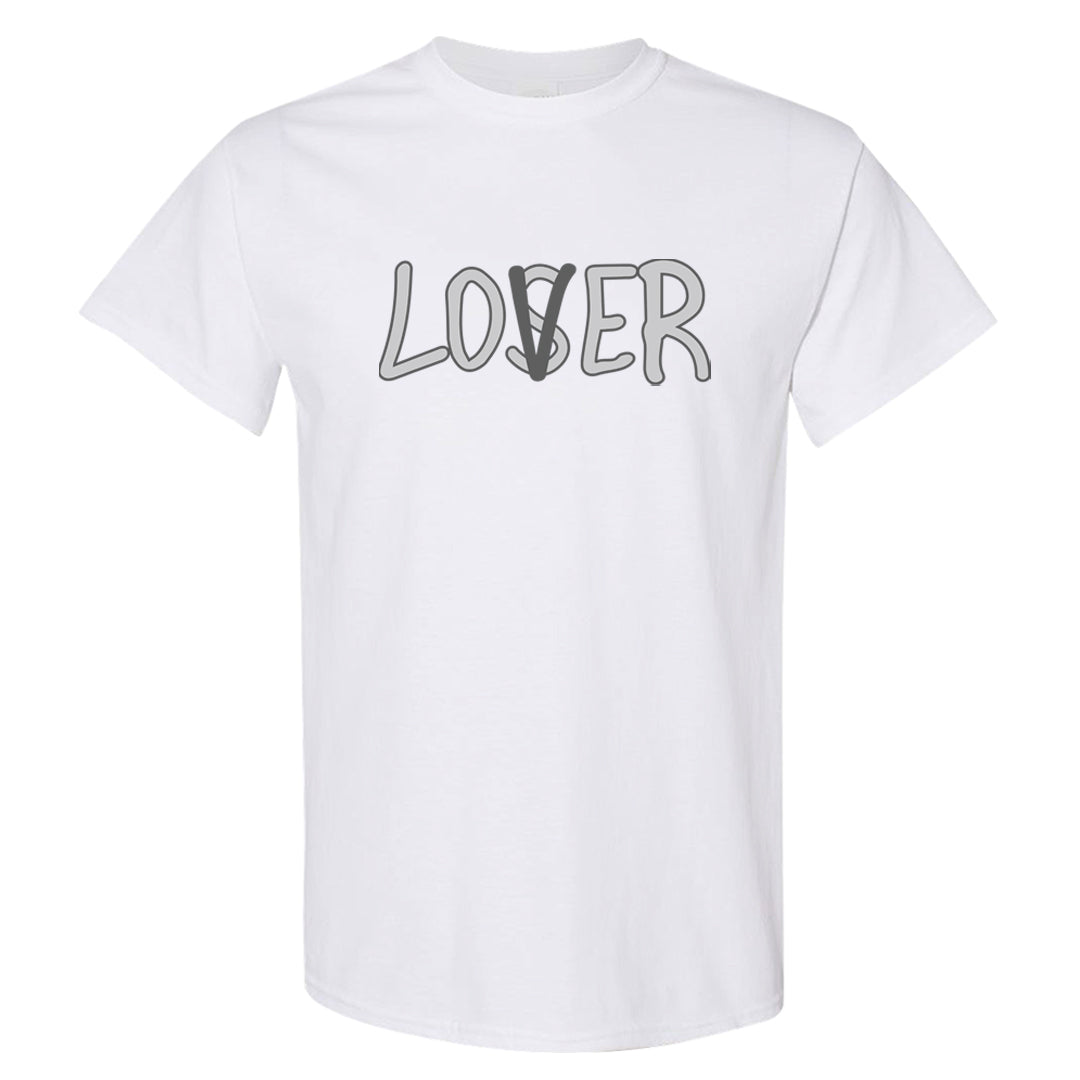 Neutral Grey Low 1s T Shirt | Lover, White