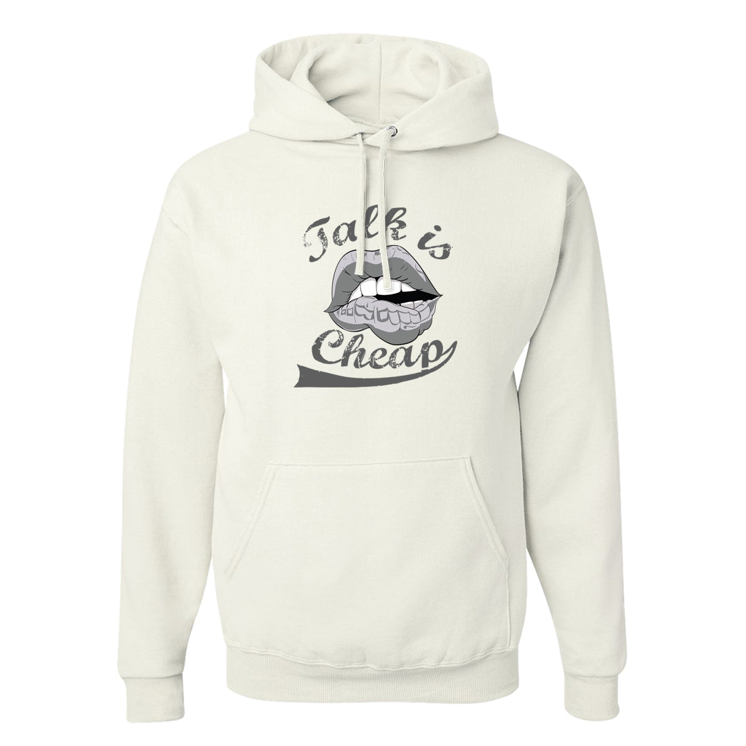 Neutral Grey Low 1s Hoodie | Talk Lips, White