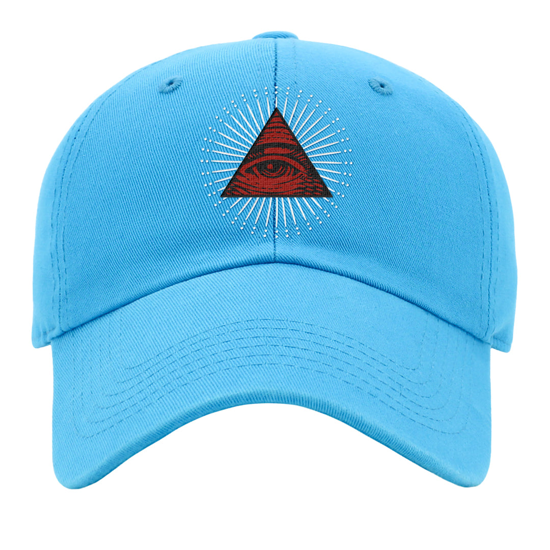 UNC to CHI Low 1s Dad Hat | All Seeing Eye, Aqua