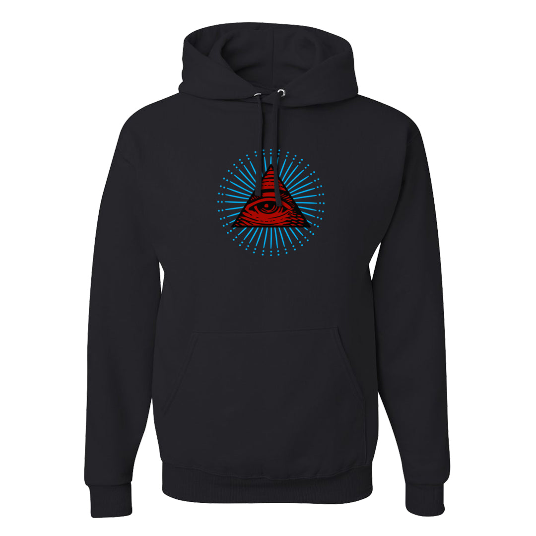 UNC to CHI Low 1s Hoodie | All Seeing Eye, Black