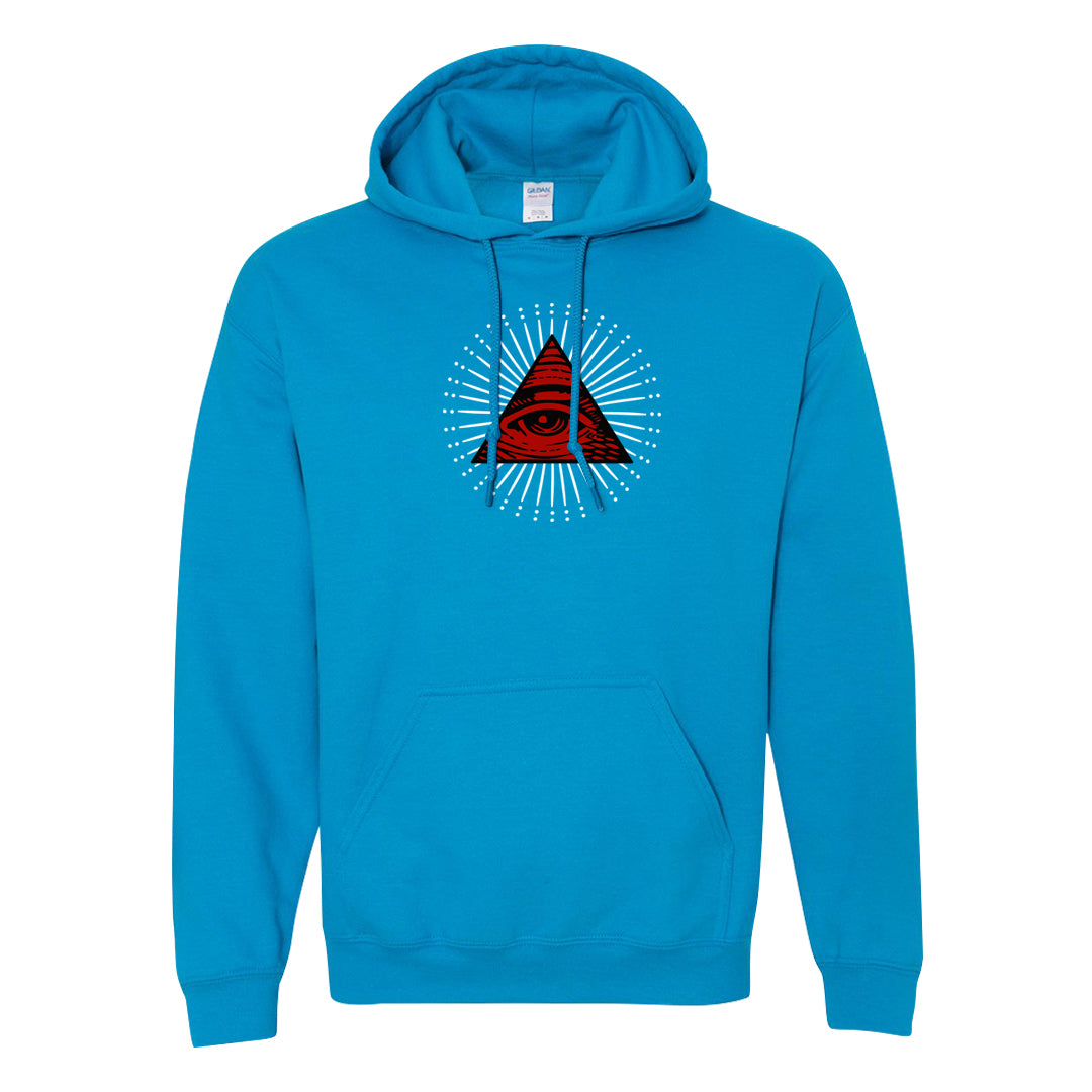 UNC to CHI Low 1s Hoodie | All Seeing Eye, Sapphire