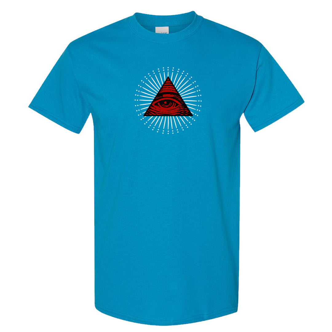 UNC to CHI Low 1s T Shirt | All Seeing Eye, Sapphire