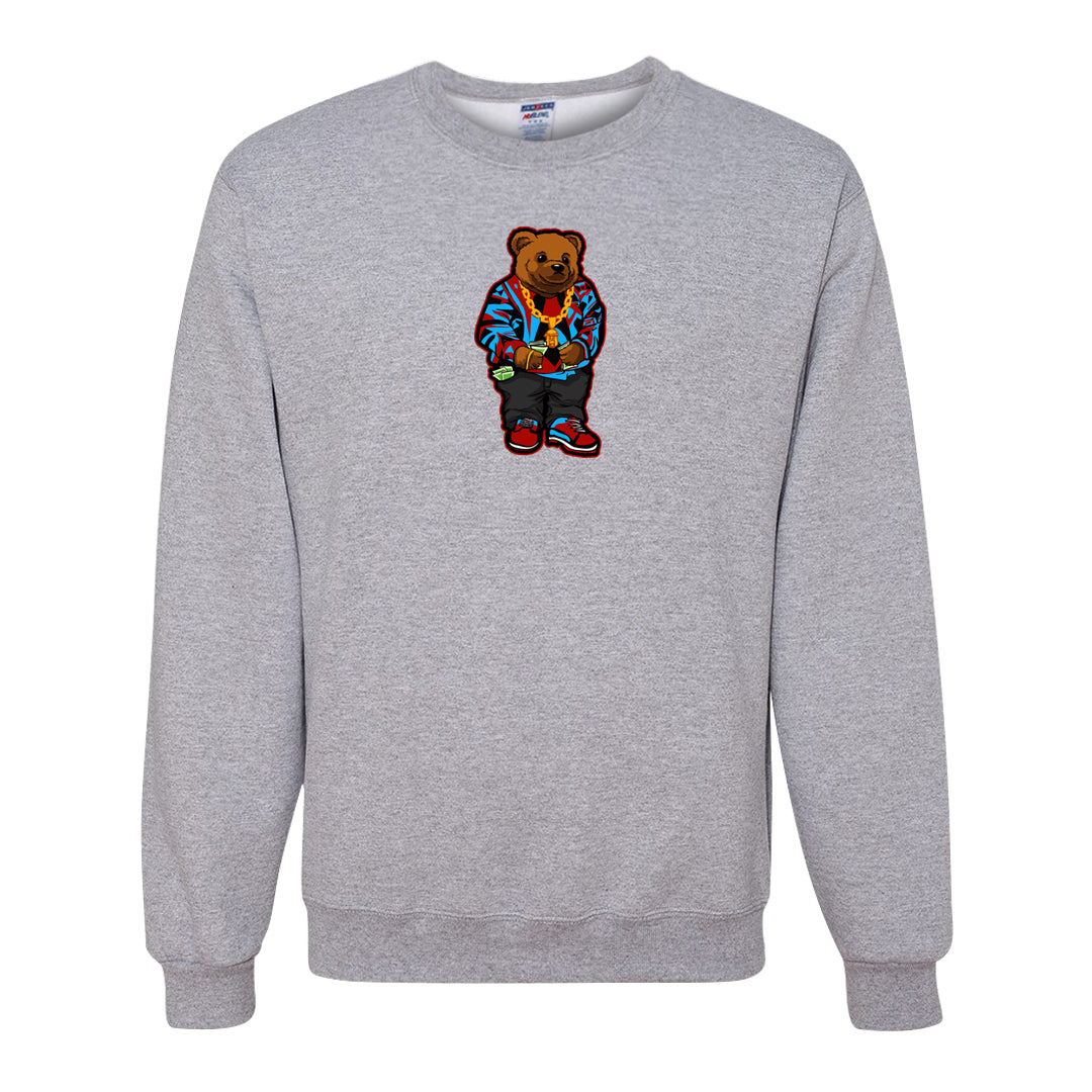 UNC to CHI Low 1s Crewneck Sweatshirt | Sweater Bear, Ash