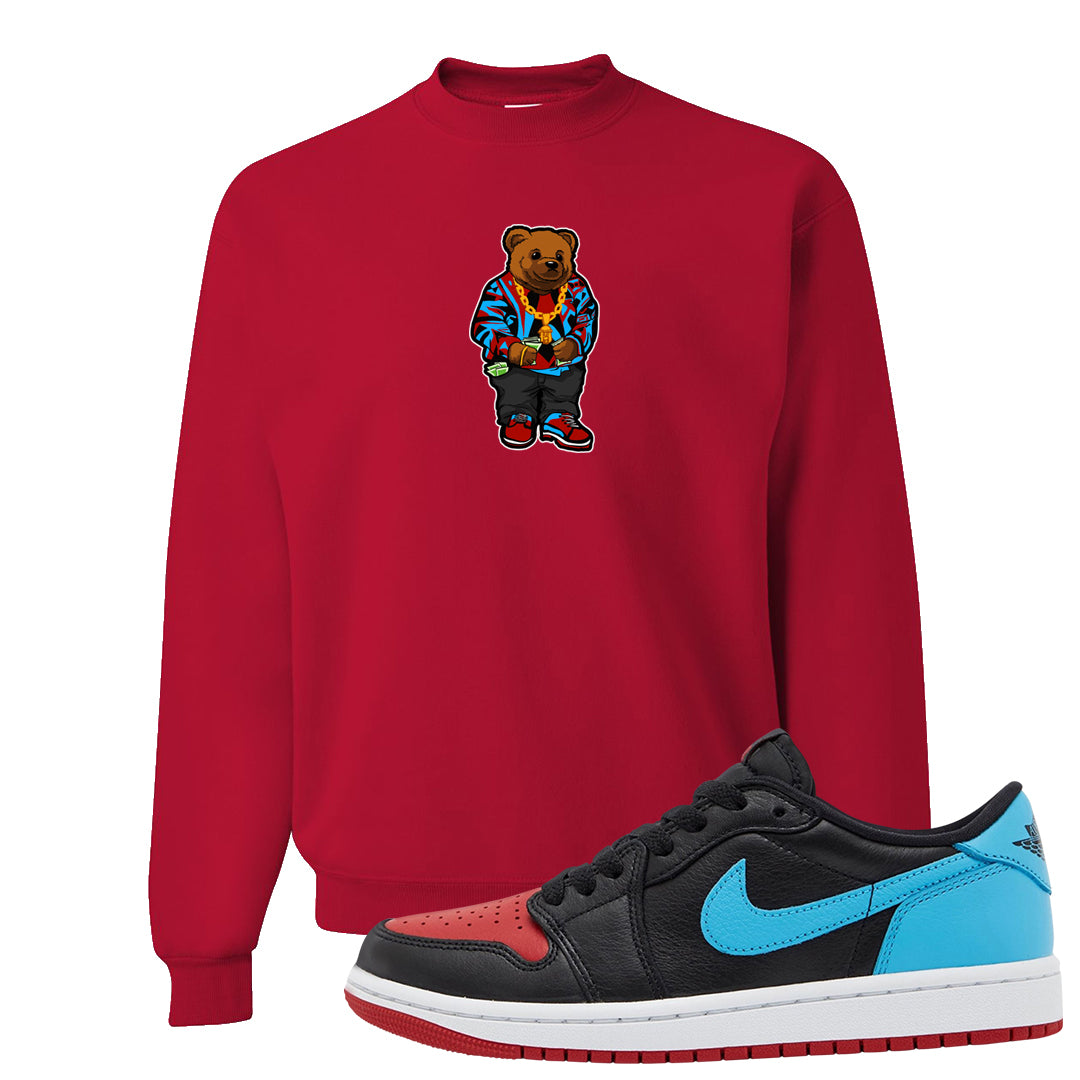 UNC to CHI Low 1s Crewneck Sweatshirt | Sweater Bear, Red