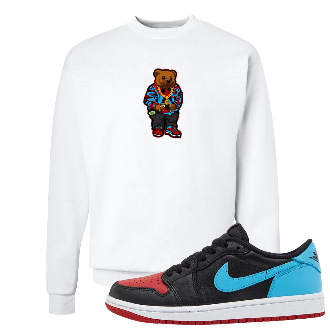 UNC to CHI Low 1s Crewneck Sweatshirt | Sweater Bear, White