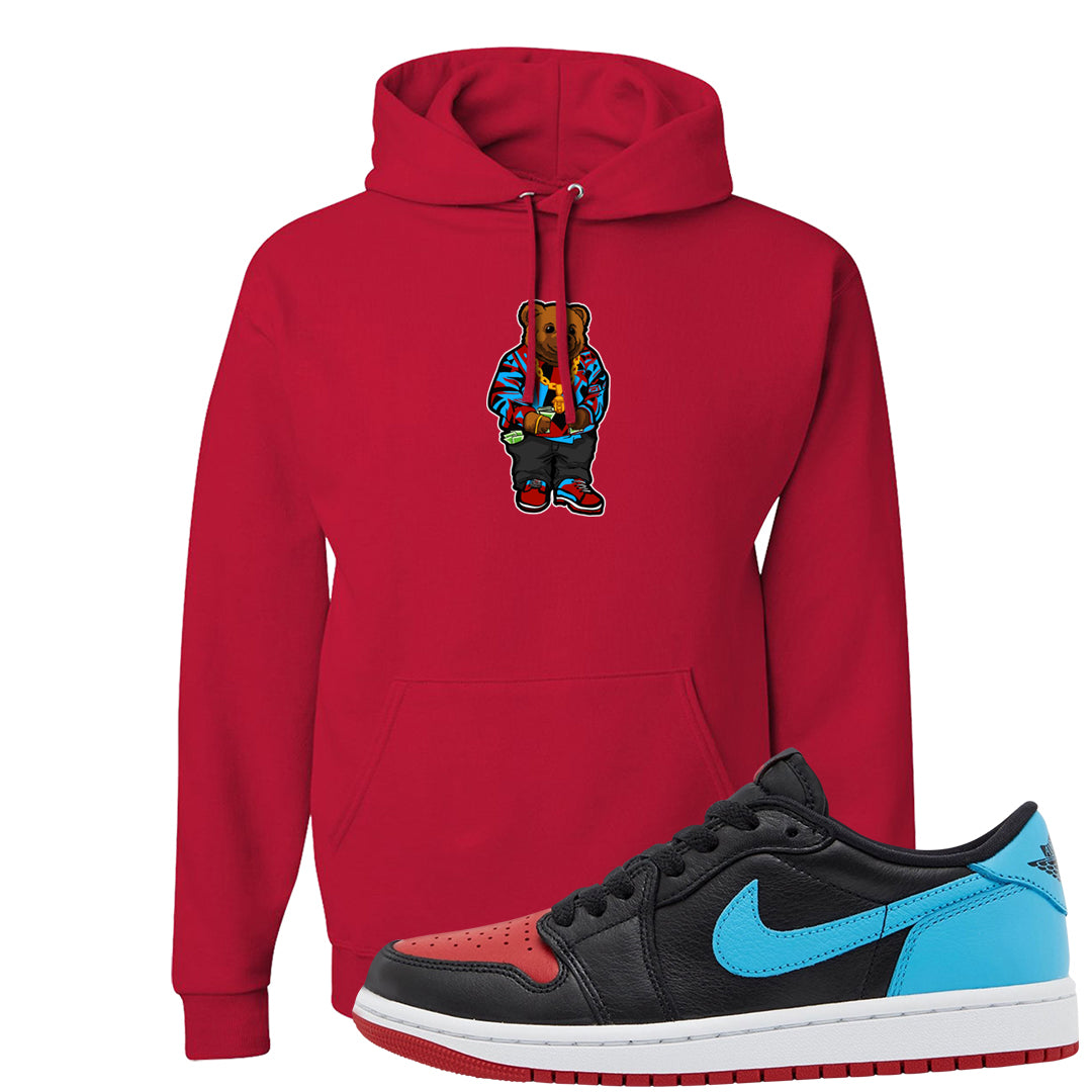 UNC to CHI Low 1s Hoodie | Sweater Bear, Red