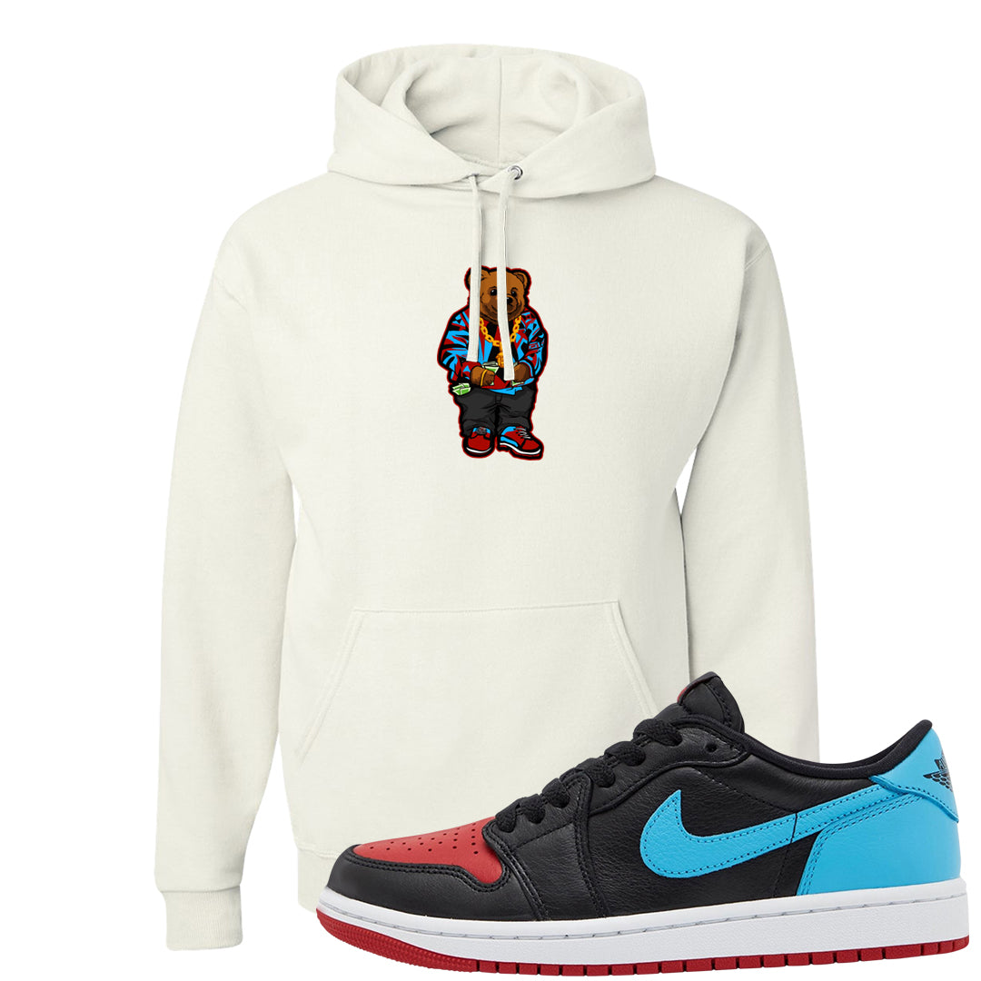 UNC to CHI Low 1s Hoodie | Sweater Bear, White